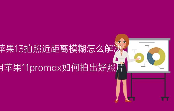 苹果13拍照近距离模糊怎么解决 用苹果11promax如何拍出好照片？